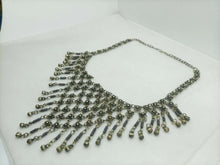 Load image into Gallery viewer, Vintage Rusty Floral Design Choker Necklace With Dangling Bells