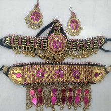 Load image into Gallery viewer, Golden Tone Handmade Tribal Jewelry Set