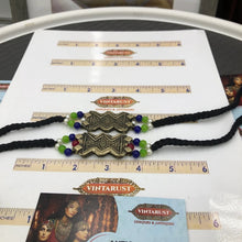 Load image into Gallery viewer, Tribal Motif Choker Necklace With Pearls Beaded Chain