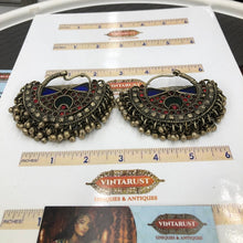 Load image into Gallery viewer, Kuchi Vintage Earrings, Boho Earrings, Hoop Earrings