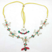 Load image into Gallery viewer, Afghan Multicolor Birds Choker Necklace, Multicolor Necklace With Adjustable Length