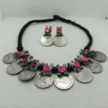 Load image into Gallery viewer, Vintage Coins Necklace With Earrings