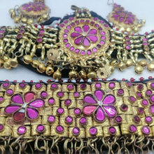 Load image into Gallery viewer, Golden Tone Handmade Tribal Jewelry Set