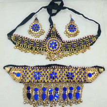 Load image into Gallery viewer, Golden Tone Handmade Tribal Jewelry Set