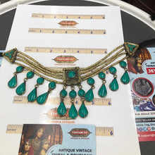 Load image into Gallery viewer, Vintage Tribal Stone Choker Necklace