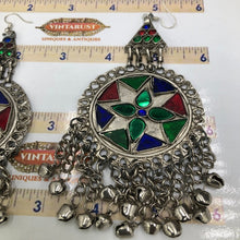 Load image into Gallery viewer, Vintage Style Silver Tribal Earrings