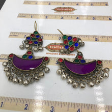 Load image into Gallery viewer, Tribal Antique Dangle Multicolor Earrings
