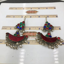 Load image into Gallery viewer, Tribal Antique Dangle Multicolor Earrings