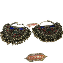 Load image into Gallery viewer, Kuchi Vintage Earrings, Boho Earrings, Hoop Earrings