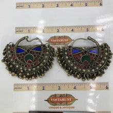 Load image into Gallery viewer, Kuchi Vintage Earrings, Boho Earrings, Hoop Earrings