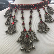 Load image into Gallery viewer, Handmade Tribal Mirror Choker Necklace