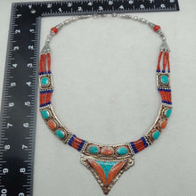 Load image into Gallery viewer, Ethnic Handmade Nepalese Stones Tribal Choker Necklace