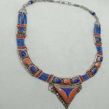 Load image into Gallery viewer, Ethnic Handmade Nepalese Stones Tribal Choker Necklace