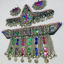 Load image into Gallery viewer, Silver Kuchi Handmade Tribal Jewelry Set