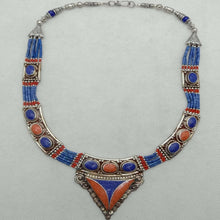 Load image into Gallery viewer, Ethnic Handmade Nepalese Stones Tribal Choker Necklace