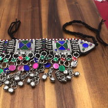 Load image into Gallery viewer, Bohemian Light Weight Multicolor Choker Necklace With Bells