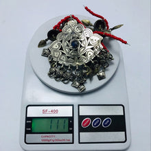 Load image into Gallery viewer, Tribal Nomadic Beaded Chain Pendant Embellished With Turkman Buttons