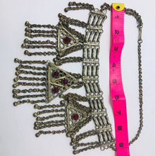 Load image into Gallery viewer, Three Dangling Pendants Necklace, Vintage Choker Necklace