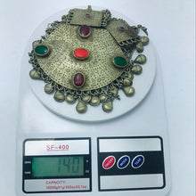 Load image into Gallery viewer, Bohemian Silver Kuchi Vintage Massive Pendant Necklace