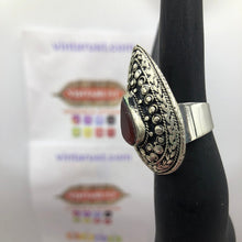Load image into Gallery viewer, Tribal Stone Ring Embellished With Stone, Handmade Kuchi Ring