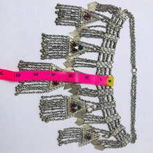 Load image into Gallery viewer, Silver Kuchi Vintage five Dangling Pendants Necklace