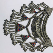 Load image into Gallery viewer, Multi Layers Beaded Choker Necklace With Dangling Pendants and Coins