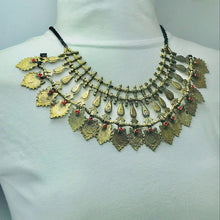Load image into Gallery viewer, Vintage Coins and Metal Spikes Choker Necklace