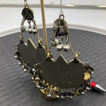 Load image into Gallery viewer, Vintage Handmade Hoop Style Earrings