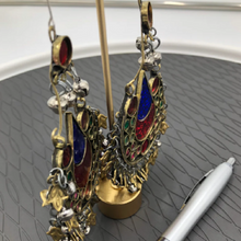 Load image into Gallery viewer, Vintage Handmade Hoop Style Earrings