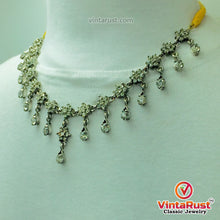 Load image into Gallery viewer, Indian Style Dangling Silver Gems Necklace