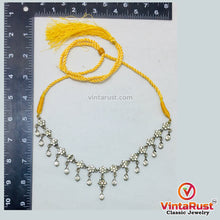 Load image into Gallery viewer, Indian Style Dangling Silver Gems Necklace