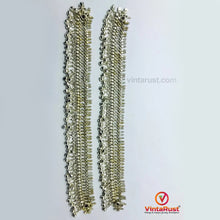 Load image into Gallery viewer, Silver Kuchi Handmade Tribal Anklets Pair