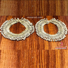 Load image into Gallery viewer, Silver Kuchi Handmade Tribal Anklets Pair