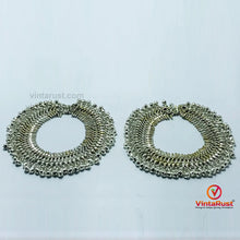 Load image into Gallery viewer, Silver Kuchi Handmade Tribal Anklets Pair