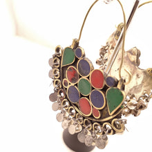 Load image into Gallery viewer, Multicolor Light weight Earrings With Silver Bells