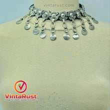 Load image into Gallery viewer, Tribal-inspired Black Choker Necklace