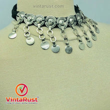 Load image into Gallery viewer, Tribal-inspired Black Choker Necklace