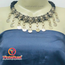 Load image into Gallery viewer, Tribal-inspired Black Choker Necklace