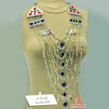 Load image into Gallery viewer, Silver Kuchi Multilayers Massive Bib Necklace