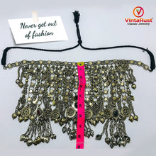 Load image into Gallery viewer, Kuchi Silver Oversized Vintage Necklace, Tribal Choker