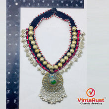 Load image into Gallery viewer, Tribal Turkmen Style Necklace With Dangling Tassels and Bells