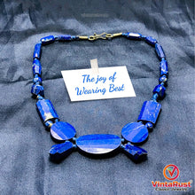 Load image into Gallery viewer, Vintage Lapis Lazuli Stone Beaded Tribal Necklace