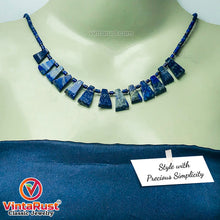Load image into Gallery viewer, Lapis Lazuli Stone Beaded Light Weight Necklace