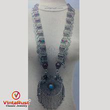 Load image into Gallery viewer, Mala Style Long Chain Massive Pendant Necklace
