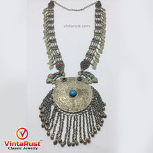 Load image into Gallery viewer, Mala Style Long Chain Massive Pendant Necklace