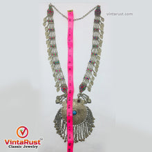 Load image into Gallery viewer, Mala Style Long Chain Massive Pendant Necklace