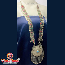 Load image into Gallery viewer, Mala Style Long Chain Massive Pendant Necklace
