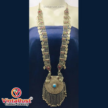 Load image into Gallery viewer, Mala Style Long Chain Massive Pendant Necklace