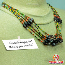 Load image into Gallery viewer, Multicolor Beaded Tribal Necklace