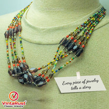Load image into Gallery viewer, Colorful Boho Tribal Beaded Layer Necklace